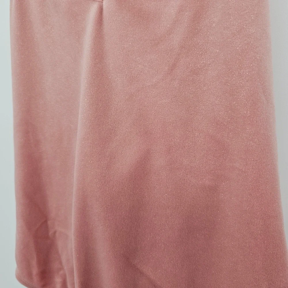 Dreamgirl Pink‎ Velour Halter Neck Thong Bodysuit Lingerie Size M/L Shimmer